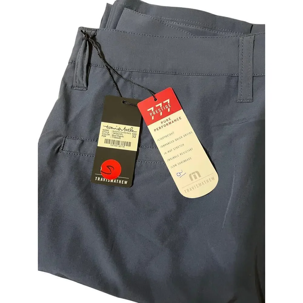 Travis Matthew Majestic x Player's Pants in Blue Nights Size 32, NWT